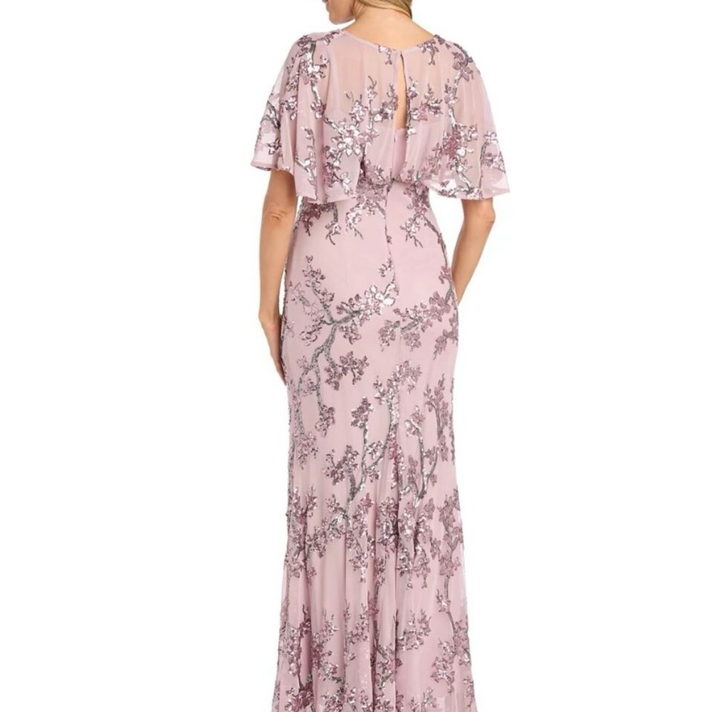 R&M Richards Mauve Floral Maxi Dress - Picture 5 of 5